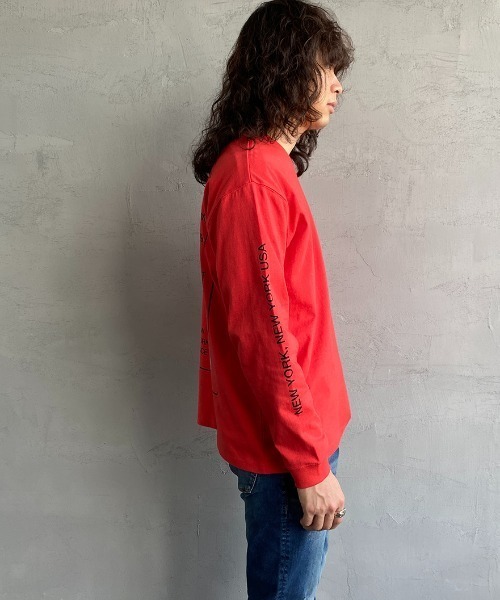 Manhattan Portage（マンハッタンポーテージ）の「[MANHATTAN PORTAGE/マンハッタンポーテージ] 別注 バックプリントロゴロンT（Tシャツ/カットソー・レディース・ホワイト/ブラック/グリーン/レッド・S/M/L/XL）」の13枚目の写真