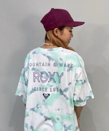 ROXY/ロキシー  ビッグシルエット   バックプリントロゴTシャツ/タイダイ柄Tシャツ   RST221105