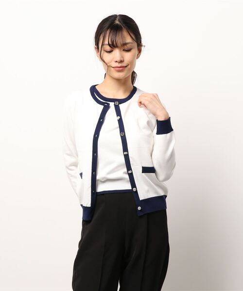 MISCH MASCH（ミッシュマッシュ）の「配色ニットアンサンブル（アンサンブル・レディース・ライトブルー/ピンクベージュ/ラベンダー/ホワイト・MEDIUM）」の20枚目の写真