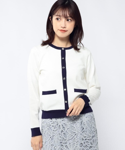 MISCH MASCH（ミッシュマッシュ）の「配色ニットアンサンブル（アンサンブル・レディース・ライトブルー/ピンクベージュ/ラベンダー/ホワイト・MEDIUM）」の8枚目の写真