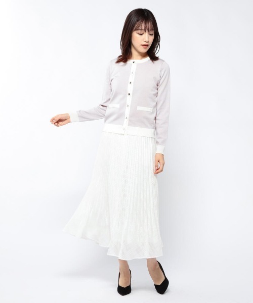 MISCH MASCH（ミッシュマッシュ）の「配色ニットアンサンブル（アンサンブル・レディース・ライトブルー/ピンクベージュ/ラベンダー/ホワイト・MEDIUM）」の16枚目の写真