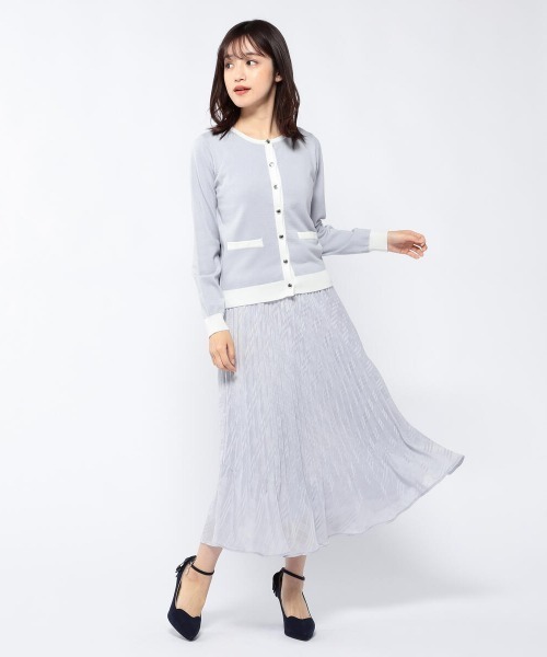 MISCH MASCH（ミッシュマッシュ）の「配色ニットアンサンブル（アンサンブル・レディース・ライトブルー/ピンクベージュ/ラベンダー/ホワイト・MEDIUM）」の17枚目の写真