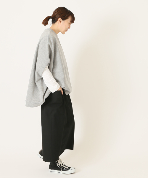 JOURNAL STANDARD LUXE（ジャーナルスタンダード　ラックス）の「アズマウラケ ポンチョ◆（スウェット・レディース・ブラウン/グレー・FREE）」の22枚目の写真