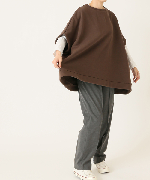 JOURNAL STANDARD LUXE（ジャーナルスタンダード　ラックス）の「アズマウラケ ポンチョ◆（スウェット・レディース・ブラウン/グレー・FREE）」の20枚目の写真