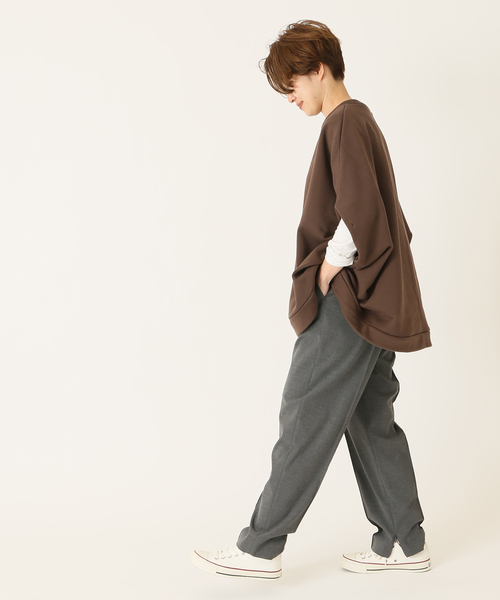 JOURNAL STANDARD LUXE（ジャーナルスタンダード　ラックス）の「アズマウラケ ポンチョ◆（スウェット・レディース・ブラウン/グレー・FREE）」の15枚目の写真