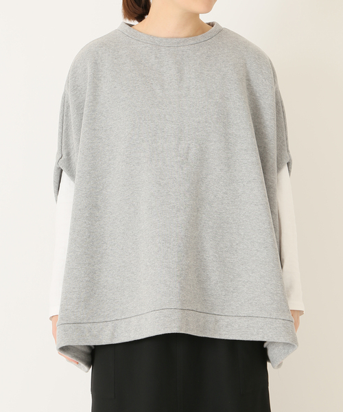 JOURNAL STANDARD LUXE（ジャーナルスタンダード　ラックス）の「アズマウラケ ポンチョ◆（スウェット・レディース・ブラウン/グレー・FREE）」の14枚目の写真