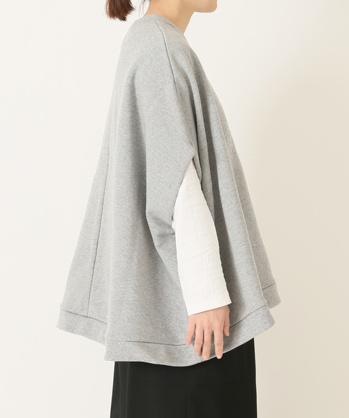 JOURNAL STANDARD LUXE（ジャーナルスタンダード　ラックス）の「アズマウラケ ポンチョ◆（スウェット・レディース・ブラウン/グレー・FREE）」の13枚目の写真
