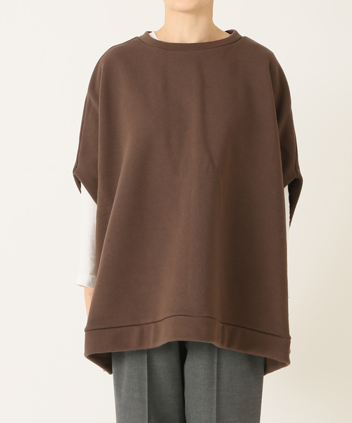 JOURNAL STANDARD LUXE（ジャーナルスタンダード　ラックス）の「アズマウラケ ポンチョ◆（スウェット・レディース・ブラウン/グレー・FREE）」の5枚目の写真
