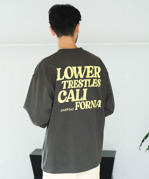 BAYFLOW(ベイフロー)の「バックプリントL/S TEE(Tシャツ/カットソー・メンズ・グリーン/ベージュ/ホワイト/ブラック・LARGE/MEDIUM)」の3枚目の写真