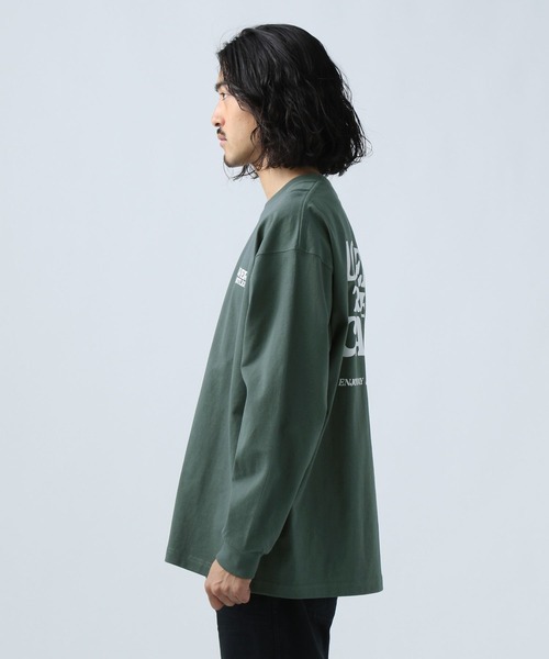 BAYFLOW(ベイフロー)の「バックプリントL/S TEE(Tシャツ/カットソー・メンズ・グリーン/ベージュ/ホワイト/ブラック・LARGE/MEDIUM)」の8枚目の写真