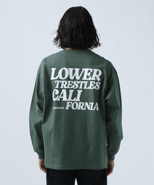 BAYFLOW(ベイフロー)の「バックプリントL/S TEE(Tシャツ/カットソー・メンズ・グリーン/ベージュ/ホワイト/ブラック・LARGE/MEDIUM)」の21枚目の写真
