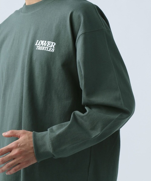 BAYFLOW(ベイフロー)の「バックプリントL/S TEE(Tシャツ/カットソー・メンズ・グリーン/ベージュ/ホワイト/ブラック・LARGE/MEDIUM)」の6枚目の写真