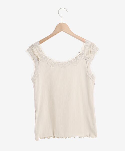 MAJESTIC LEGON（マジェスティックレゴン）の「着まわしカラータンク（タンクトップ・レディース・ブラック/ベージュ/オフホワイト・MEDIUM）」の4枚目の写真