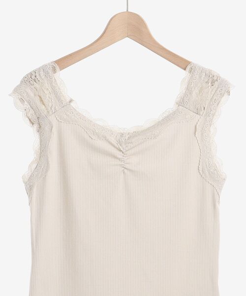 MAJESTIC LEGON（マジェスティックレゴン）の「着まわしカラータンク（タンクトップ・レディース・ブラック/ベージュ/オフホワイト・MEDIUM）」の5枚目の写真