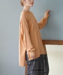 オーディナリー コットンニット セーター［スリットチュニック］