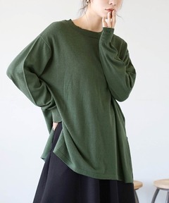 silicon label crew neck knit(unisex)（ニット/セーター）｜Knuth