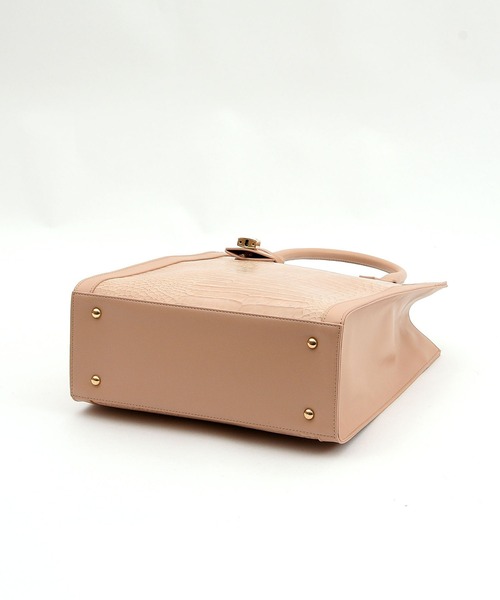 SMIR NASLI（サミールナスリ）の「フレーム2WAYトートバッグ/A4対応（トートバッグ・レディース・ライトグレー/ブラック/ライトベージュ・9）」の12枚目の写真