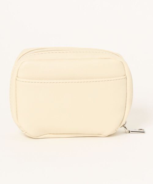 AZUL by moussy(アズールバイマウジー)の「MINI SQUARE POUCH/ミニスクエアポーチ(ポーチ・レディース・イエロー/アイボリー/ブラック・FREE)」の5枚目の写真