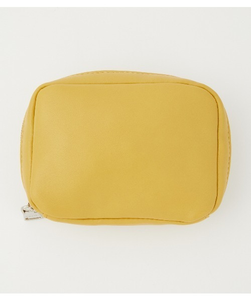 AZUL by moussy(アズールバイマウジー)の「MINI SQUARE POUCH/ミニスクエアポーチ(ポーチ・レディース・イエロー/アイボリー/ブラック・FREE)」の3枚目の写真