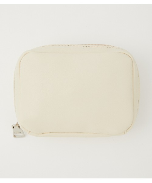 AZUL by moussy(アズールバイマウジー)の「MINI SQUARE POUCH/ミニスクエアポーチ(ポーチ・レディース・イエロー/アイボリー/ブラック・FREE)」の1枚目の写真
