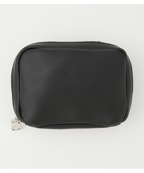 AZUL by moussy(アズールバイマウジー)の「MINI SQUARE POUCH/ミニスクエアポーチ(ポーチ・レディース・イエロー/アイボリー/ブラック・FREE)」の2枚目の写真