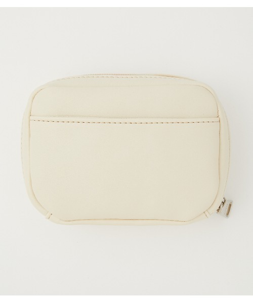 AZUL by moussy(アズールバイマウジー)の「MINI SQUARE POUCH/ミニスクエアポーチ(ポーチ・レディース・イエロー/アイボリー/ブラック・FREE)」の7枚目の写真