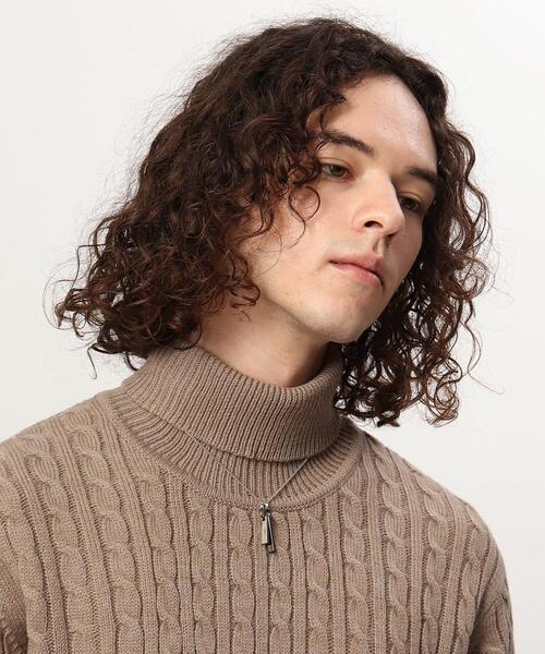 tk.TAKEO KIKUCHI（ティーケータケオキクチ）の「◆ダブルバーネックレス（ネックレス・メンズ・シルバー/ゴールド/シルバー系・00）」の9枚目の写真