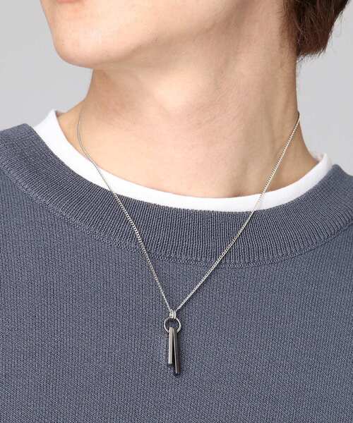 tk.TAKEO KIKUCHI（ティーケータケオキクチ）の「◆ダブルバーネックレス（ネックレス・メンズ・シルバー/ゴールド/シルバー系・00）」の16枚目の写真