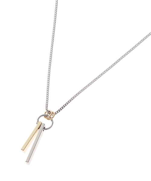 tk.TAKEO KIKUCHI（ティーケータケオキクチ）の「◆ダブルバーネックレス（ネックレス・メンズ・シルバー/ゴールド/シルバー系・00）」の19枚目の写真