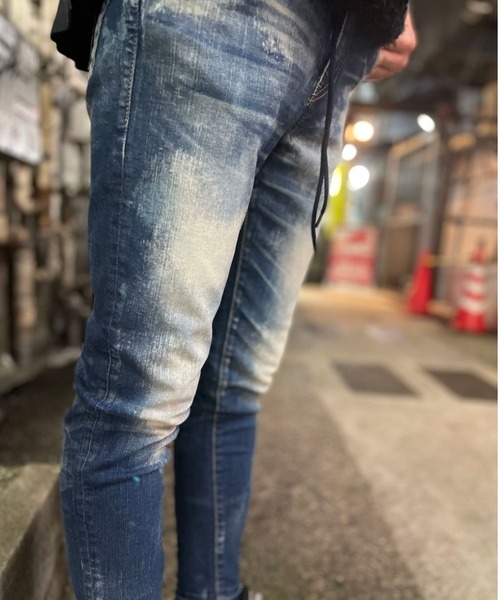 surt（サート）の「SURT/サート/BREACHED DENIM/ブリーチデニム（デニムパンツ・メンズ・ブルー・SMALL/MEDIUM/X-LARGE/X-SMALL/LARGE）」の5枚目の写真