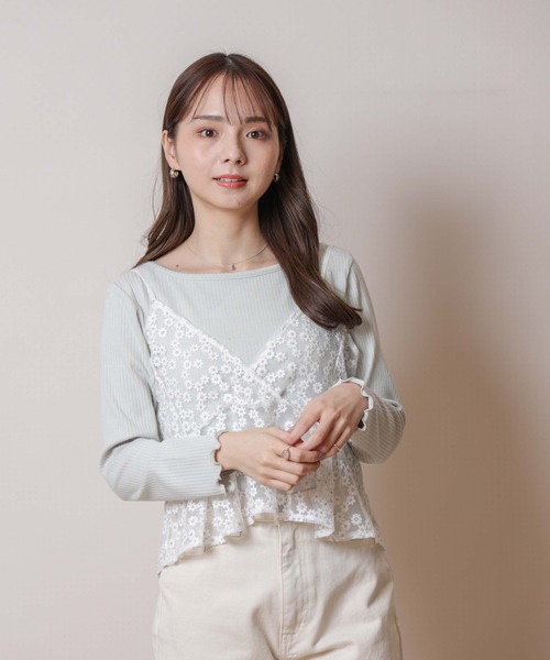 flower（フラワー）の「ビューティフルブルームビスチェ（ベスト・レディース・ホワイト・FREE）」の7枚目の写真