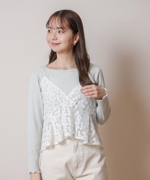 flower（フラワー）の「ビューティフルブルームビスチェ（ベスト・レディース・ホワイト・FREE）」の8枚目の写真