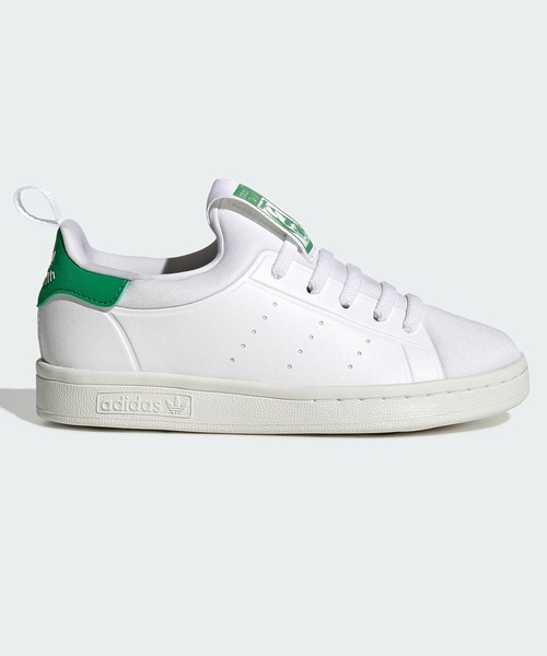 adidas（アディダス）の「スタンスミス 360 / Stan Smith 360 / アディダスオリジナルス（キッズ/子供用）（スニーカー・キッズ・ホワイト×グリーン・17.0cm/18.0cm/19.0cm/20.0cm/21.0cm/17.5cm/18.5cm/19.5cm）」の6枚目の写真