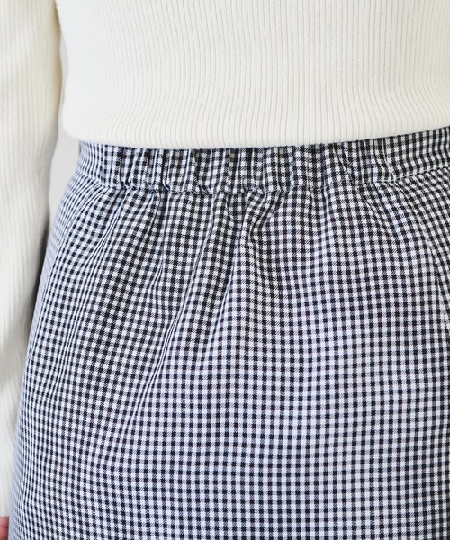 acro（アクロ）の「チェックスリットタイトスカート/AC1340（スカート・レディース・ブラック/ブルー/グリーン・ﾌﾘ-）」の4枚目の写真