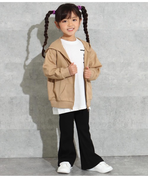 ANAP kids(アナップキッズ)の「バック刺繍ミニ裏毛パーカー(パーカー・キッズ・ベージュ/ブラック/モスグリーン・110cm/120cm/130cm)」の17枚目の写真