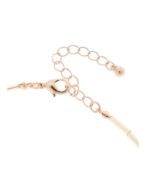 Green　Parks（グリーンパークス）の「竹ビーズ×パールネックレス（ネックレス・レディース・マルチ・FREE）」の2枚目の写真