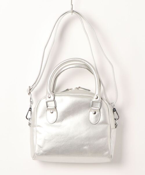 Marie-Louise(マリ-・ルイ-ズ)の「【Marie-Louise/マリールイーズ】レザーミニボストンバッグ/#MLS-B019(ボストンバッグ・レディース・ホワイト/ブラック/ダークブラウン/シルバー・FREE)」の4枚目の写真