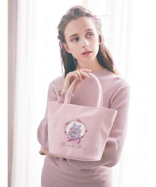 Maison de FLEUR（メゾンドフルール）の「cat刺繍トートバッグ（トート