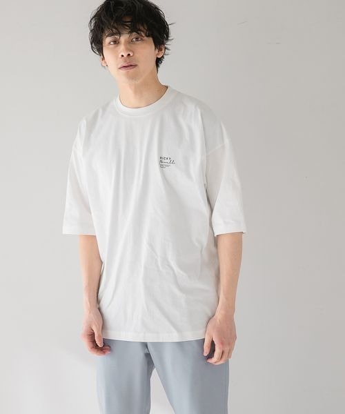 LOWRYS FARM(ローリーズファーム)の「リッキーフォトコラボTシャツ 275513(Tシャツ/カットソー・メンズ・グリーン/ブラック/オフホワイト/パープル・MEDIUM/LARGE)」の18枚目の写真