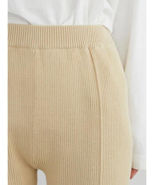 Green　Parks（グリーンパークス）の「・SUGAR SPOON リブニットセンターシームパンツ＊（その他パンツ・レディース・ブラック/ベージュ/ライトカーキ/ブルー・FREE）」の13枚目の写真