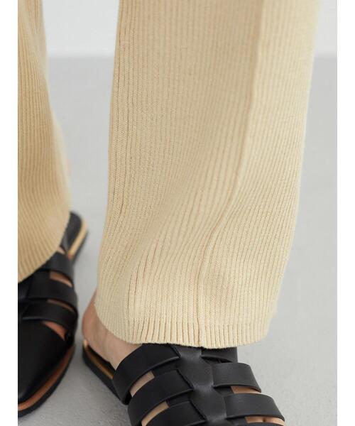 Green　Parks（グリーンパークス）の「・SUGAR SPOON リブニットセンターシームパンツ＊（その他パンツ・レディース・ブラック/ベージュ/ライトカーキ/ブルー・FREE）」の14枚目の写真