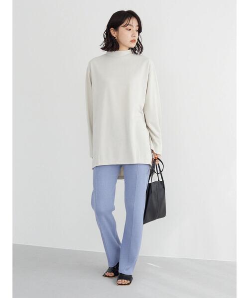 Green　Parks（グリーンパークス）の「・SUGAR SPOON リブニットセンターシームパンツ＊（その他パンツ・レディース・ブラック/ベージュ/ライトカーキ/ブルー・FREE）」の15枚目の写真