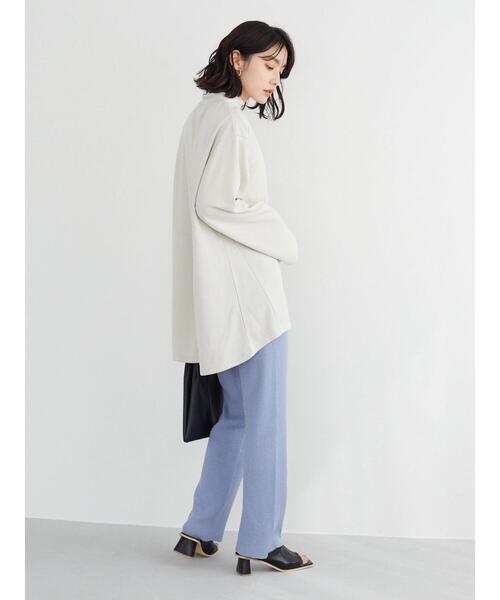 Green　Parks（グリーンパークス）の「・SUGAR SPOON リブニットセンターシームパンツ＊（その他パンツ・レディース・ブラック/ベージュ/ライトカーキ/ブルー・FREE）」の16枚目の写真