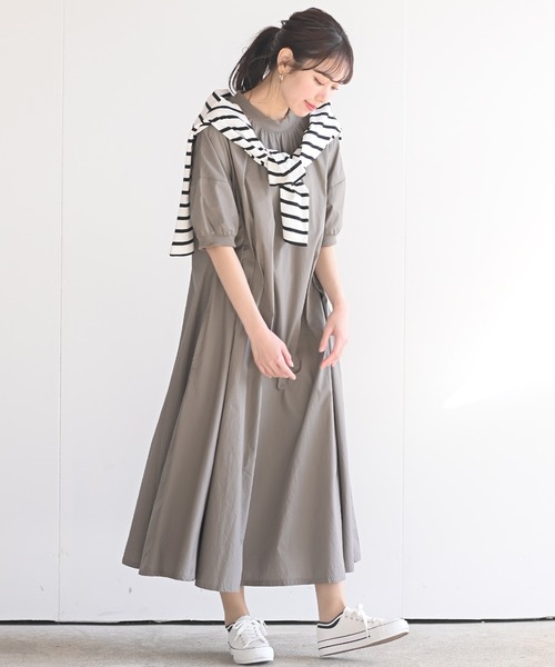 rps（アールピーエス）の「ラインボーダー深ＶネックＴｅｅ（Tシャツ/カットソー・レディース・ブラック/ピンク/グリーン/モカ・M）」の15枚目の写真