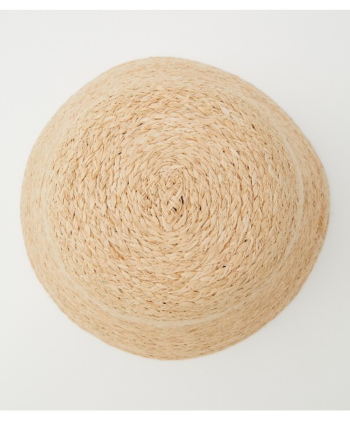 AZUL by moussy(アズールバイマウジー)の「RAFFIA BUCKET HAT/ラフィアバケットハット(ハット・レディース・ベージュ/ブラック・FREE)」の15枚目の写真