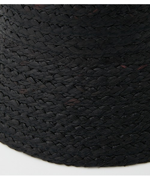 AZUL by moussy(アズールバイマウジー)の「RAFFIA BUCKET HAT/ラフィアバケットハット(ハット・レディース・ベージュ/ブラック・FREE)」の8枚目の写真