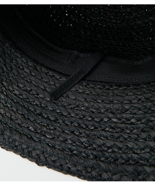 AZUL by moussy(アズールバイマウジー)の「RAFFIA BUCKET HAT/ラフィアバケットハット(ハット・レディース・ベージュ/ブラック・FREE)」の10枚目の写真