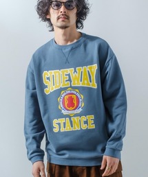 SIDEWAY STANCE | 【SIDEWAY STANCE】スウェットクルーネック プリント オーバーサイズ トレーナー(スウェット)