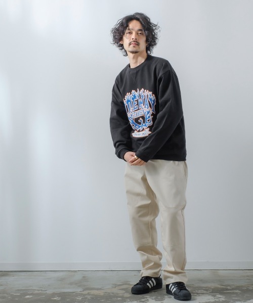 SIDEWAY STANCE（サイドウェイスタンス）の「【SIDEWAY STANCE】スウェットクルーネック プリント オーバーサイズ トレーナー（スウェット・メンズ・グレー系その他/グリーン系その他2/ブラック系その他/グレー系その他2/グリーン系その他/ブルー系その他/ブラック系その他2/ブルー系その他2・LARGE/MEDIUM/X-LARGE）」の21枚目の写真