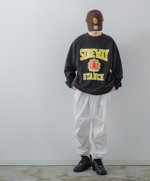 SIDEWAY STANCE（サイドウェイスタンス）の「【SIDEWAY STANCE】スウェットクルーネック プリント オーバーサイズ トレーナー（スウェット・メンズ・グレー系その他/グリーン系その他2/ブラック系その他/グレー系その他2/グリーン系その他/ブルー系その他/ブラック系その他2/ブルー系その他2・LARGE/MEDIUM/X-LARGE）」の9枚目の写真